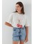 Kiraz Desenli T-Shirt Ekru 1