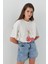 Kiraz Desenli T-Shirt Ekru 3