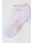Kız Çocuk Patik Çorap Sevgi Temalı Yazı Baskılı 3-8 Yaş, Beyaz 3