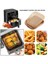 50 Adet Hava Fritöz Parşömen Kağıdı Yağ Fırçalı Hava Fritöz Gömlekleri Kare 6.3 Inç Tek Kullanımlık Pişirme Kağıdı Hava Fritöz Levhalar (Yurt Dışından) 4