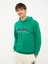 Xsıde Yeşil Uzun Kollu Baskılı Erkek Hoodie 2