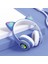Işıklı Kedi Kulak Bluetooth Wireless Kulaklı 5.0 LED Işıklı Kedili Şık Kulaküstü Kulaklık Kız Çocuk Raydolu Fm (Yurt Dışından) 1
