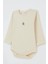 Erkek Bebek Çıtçıtlı Zıbın Body Maymuncuk Baskılı 9 Ay-3 Yaş, Krem 8