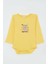 Erkek Bebek Çıtçıtlı Body Avcı Kedicik Baskılı 9 Ay-3 Yaş, Sarı 5