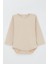 Erkek Bebek Çıtçıtlı Zıbın Body Basic 9 Ay-3 Yaş, Krem 4