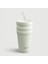 3 Bubble Two-Cap Straw Tumbler Çelik Termos 600 ml Lightest Sky ST-247 1