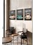 ☕ Kahve Temalı 3'lü Tablo Seti – Ahşap Çerçeveli Mdf Uv Baskı (Cafe, Mocha, Cappuccino) CRV1011 23 x 32 5