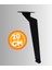 20 cm Metal Tabanca Ayak Koltuk Ayağı Mobilya Ayağı Ünite Ayağı Konsol Ayağı Puf Berjer Ayağı 1