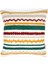 Genova Serisi Dalga Çizgi Desenli Punch İşlemeli Kırlent Kılıfı Çok Renkli 45x45cm 1