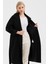 Kadın Oversize Çift Cepli Kısa Kaşe Kaban 4