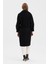 Kadın Oversize Çift Cepli Kısa Kaşe Kaban 6