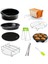 10 Adet Hava Fritöz Aksesuarları 7 Inç Airfryer 3.2-5.8qt Fritöz, Pişirme Sepeti, Pizza Tepsisi, Mutfak Pişirme Araçları (Yurt Dışından) 2