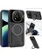 Redmi Note 14 Pro 5g Için Kılıf Kamera Lens Koruyuculu Magsafe Destekli 360 Dönen Halka Standlı Kapak 2