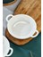 3’lü Porselen Oval Kulplu Meze ve Servis Kasesi Seti 19X15X4,5 cm – Şık Sunum Tabakları 2