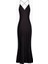 Satin Slinky Cowl Back Gown Saten Maxi Kadın Elbise 2