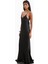 Satin Slinky Cowl Back Gown Saten Maxi Kadın Elbise 4