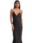 Satin Slinky Cowl Back Gown Saten Maxi Kadın Elbise 5