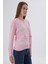 Kadın %100 Organik Pamuk V Yaka Triko Kazak Bluz TRIST-6102 3