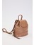Büzgü Kapamalı, Charm Aksesuar Detaylı Kadın Sırt Çantası 930301 Kahve 2