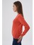 Kadın %100 Organik Pamuk V Yaka Triko Kazak Bluz TRIST-6102 6