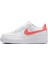Air Force 1 Af1 Gs Leather Unisex Sneaker Turuncu Swoosh Hakiki Deri Günlük Spor Ayakkabı Beyaz-Turuncu 1