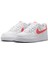 Air Force 1 Af1 Gs Leather Unisex Sneaker Turuncu Swoosh Hakiki Deri Günlük Spor Ayakkabı Beyaz-Turuncu 3