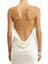 Satin Slinky Cowl Back Gown Saten Maxi Kadın Elbise 5