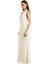 Plunging V Neck Halter Gown Derin V Yaka Halter Boyunlu Maxi Kadın Elbise 3