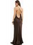 Satin Slinky Cowl Back Gown Saten Maxi Kadın Elbise 3