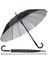 Baston Şemsiye Siyah Içi Gümüş Renk RW86 1