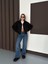 Zr Bomber Crop Siyah Kaşe Ceket 1