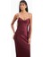 Ruched Bust Satin Slip Dress Büzgü Detaylı Saten Slip Maxi Kadın Elbise 8
