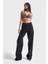 Itsbasic Kadın Siyah Renk Lora Parlak Baklava Taşlı Loose Fit Tasarım Denim 4