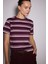 Çizgili Regular Basic Tshirt 2