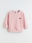 Lcw Kids Pembe Bisiklet Yaka Kız Çocuk Kadife Sweatshirt ve Eşofman Alt 2