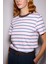 Çizgili Regular Basic Tshirt 3