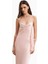 Ruched Bust Satin Slip Dress Büzgü Detaylı Saten Slip Maxi Kadın Elbise 5