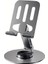 360 Döner Başlıklı ve Görüş Açısı Ayarlanabilir Metal Telefon Standı Gri AL5341 1