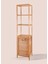 Bambu 4 Raflı Banyo Düzenleyici Dolap ve Çamaşır Sepeti 160X40X33 cm 5