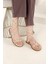 Kadın İpli Parmak Arası Sandalet Krem Renk %100 PU Deri Malzeme ile Şık Tasarım 3