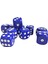 Mavi Okey Zarı Renkli Masa Oyunları Zarı - 4 Adet 4