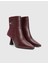 Patsy Hakiki Süet Deri Bordo Kadın Topuklu Bot 1