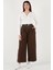 Wide Leg Yüksek Bel Geniş Paça Kemerli Pantolon Bayan Pantolon 68351223 1