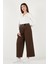 Wide Leg Yüksek Bel Geniş Paça Kemerli Pantolon Bayan Pantolon 68351223 4