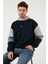 Pamuklu Relaxed Fit Kapüşonlu Içi Tüylü Yumuşak Şardonlu 2' Li Paket Sweat Erkek Sweat 5905299S2 2
