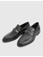 Mile Hakiki Floter Deri Siyah Erkek Klasik Ayakkabı 2