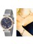 Hasır Kordon Çelik Kadın Kol Saati+Nazarlıklı Set Hediye 2