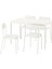 Vıhals Yemek Masası Takımı Beyaz 4 Sandalyeli Açılabilir 120 / 180 x 74 Cm 1