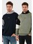 Pamuklu Relaxed Fit Kapüşonlu Içi Tüylü Yumuşak Şardonlu 2' Li Paket Sweat Erkek Sweat 5905299S2 1