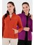 Slim Fit Anti-Pilling Tüylenme Yapmayan Fermuarlı Cepli Hırka 2' Li Paket Polar Bayan Polar 5907002S2 1